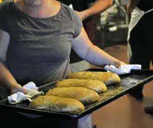 Fresh baked bread at Black Trumpet. 